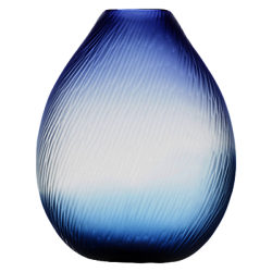Voyage Elemental Atargatis Cut Shell Vase, Blue